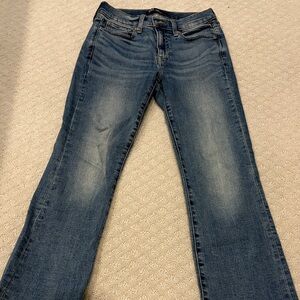 GAP Women's universal baby boot Leg Blue Jeans 0 short